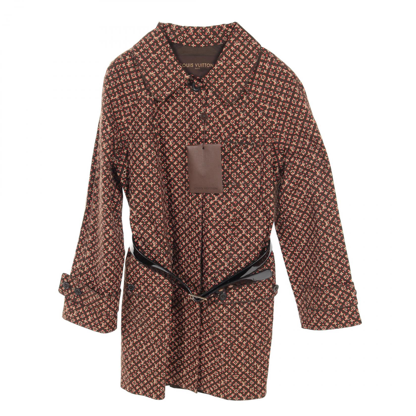 Louis Vuitton Monogram Mackintosh Coat Brown