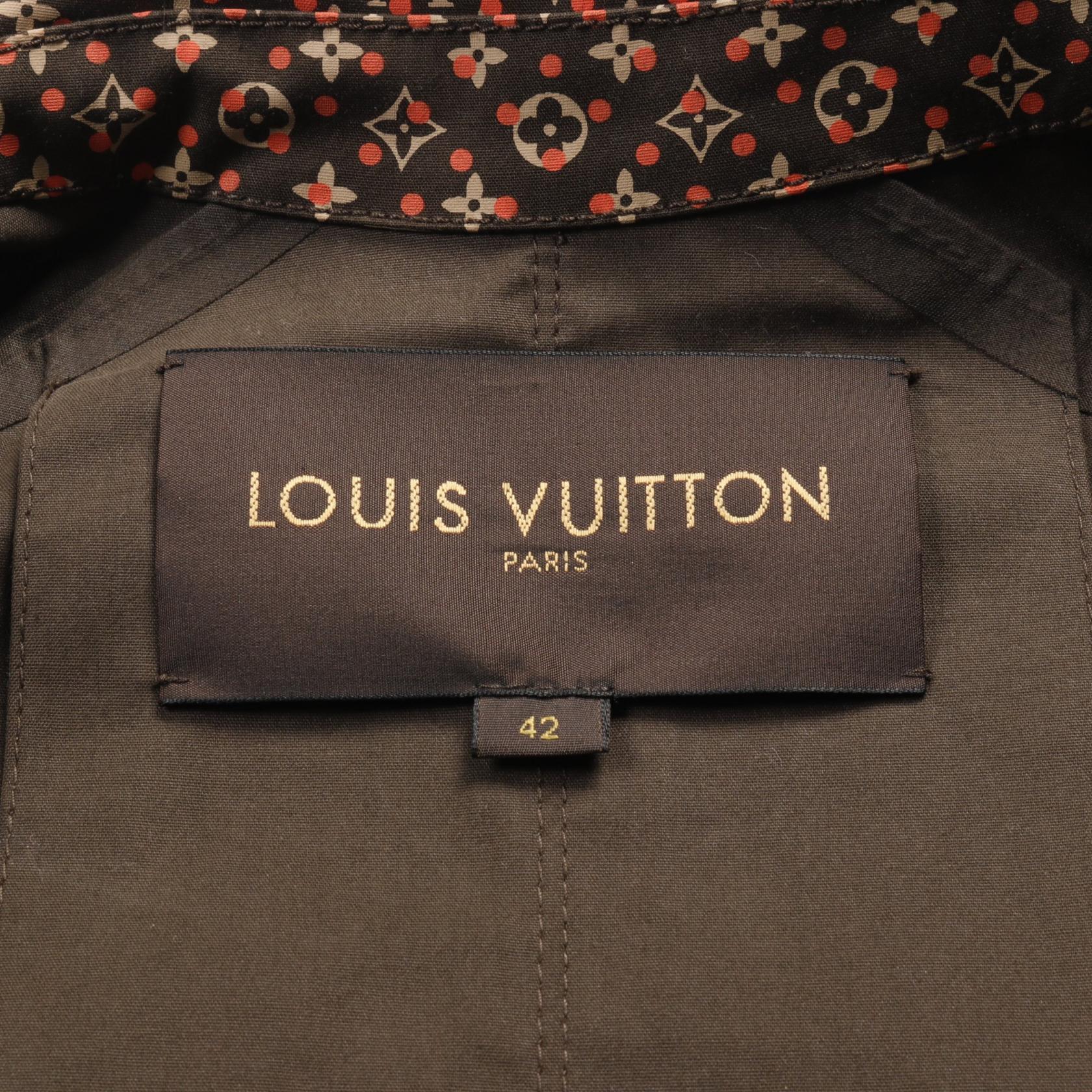 Louis Vuitton Monogram Mackintosh Coat Brown