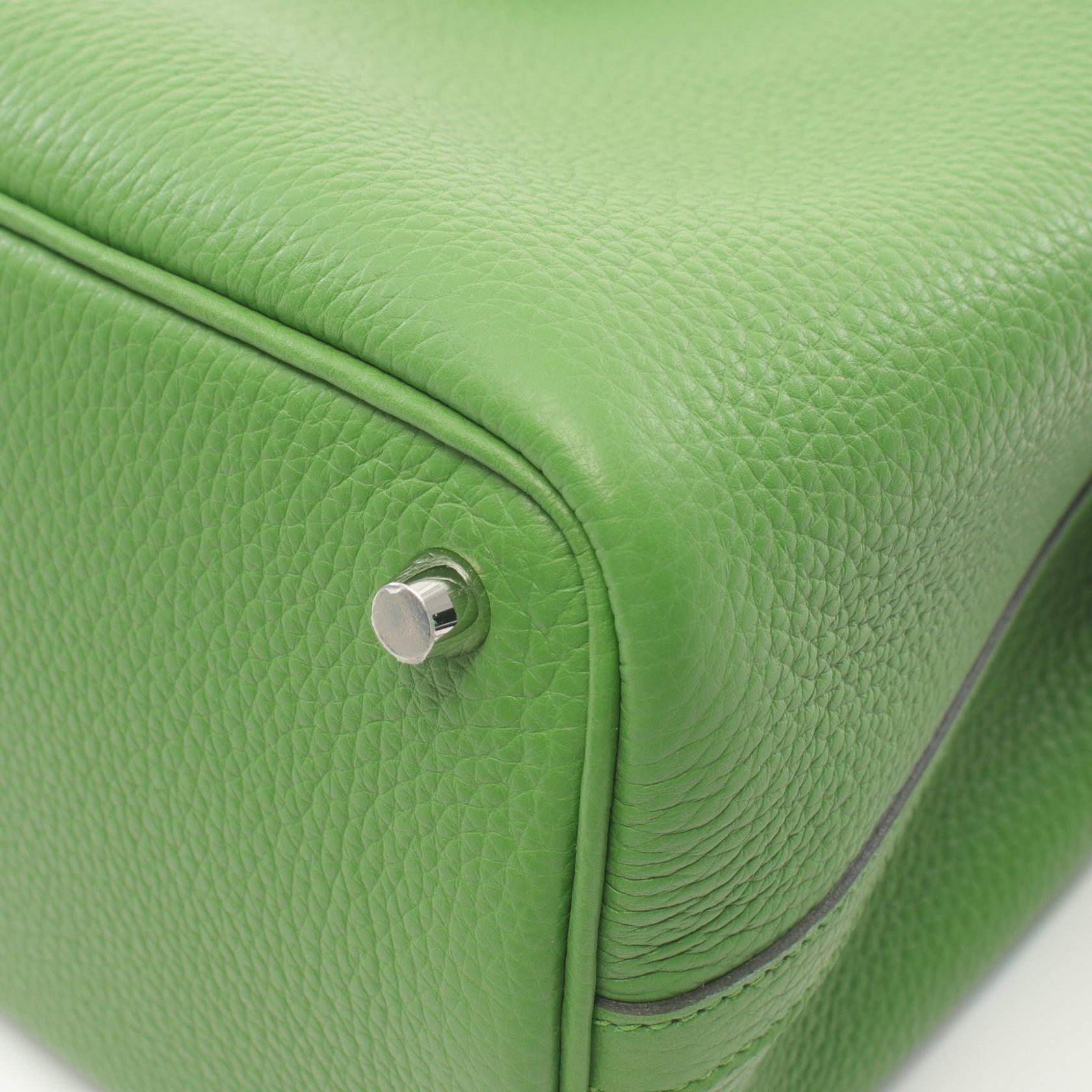 Hermes Picotin Lock PM Eclat Handbag Green