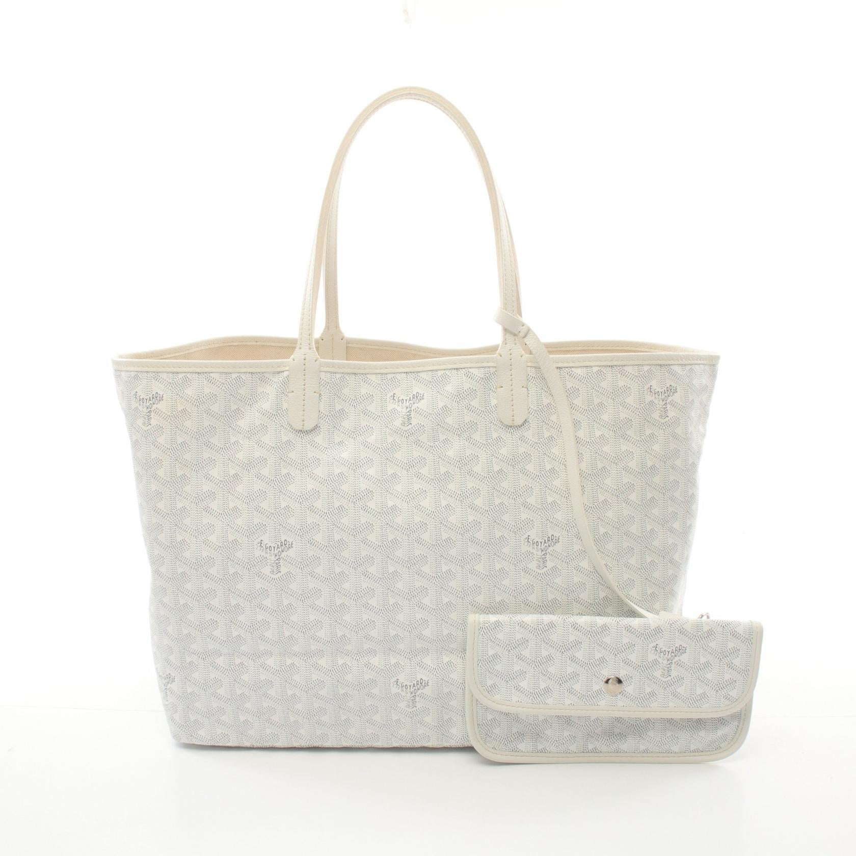 Goyard St. Louis PM Tote Bag PVC Canvas Leather