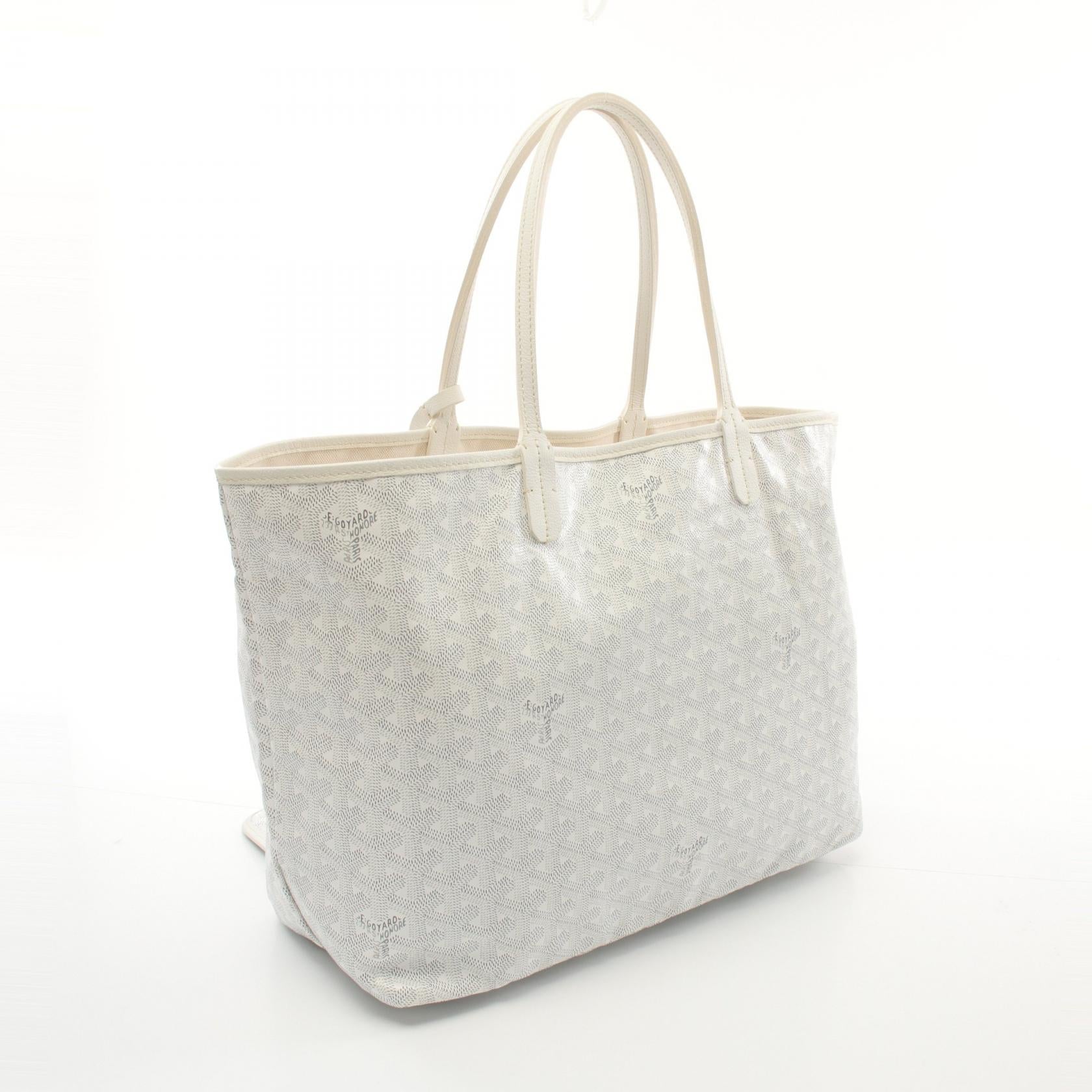 Goyard St. Louis PM Tote Bag PVC Canvas Leather