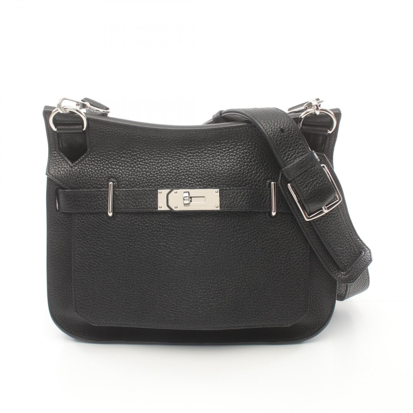 Hermes Jypsiere 31 Shoulder Bag Black