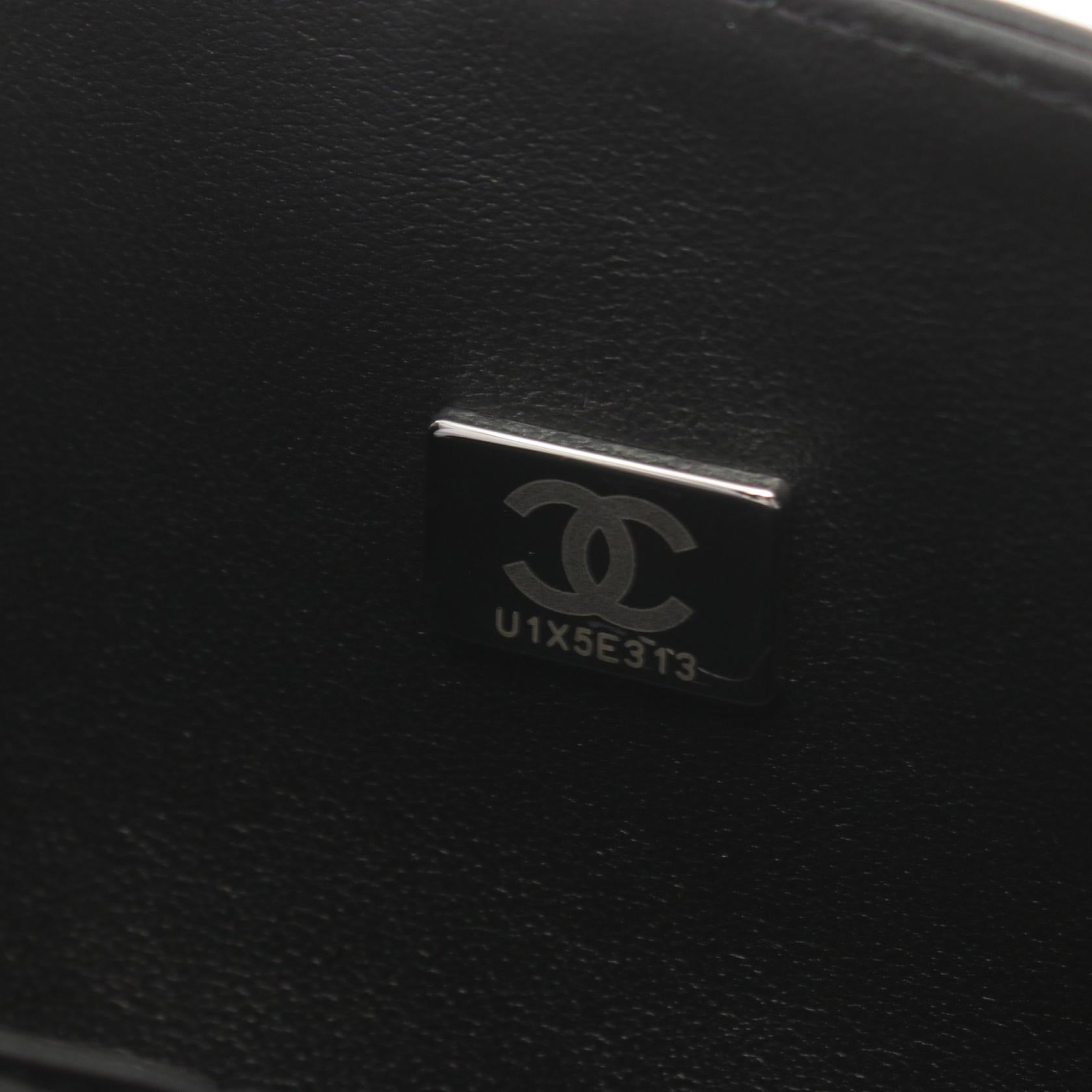 Chanel Lambskin Matelasse W Flap Shoulder Bag