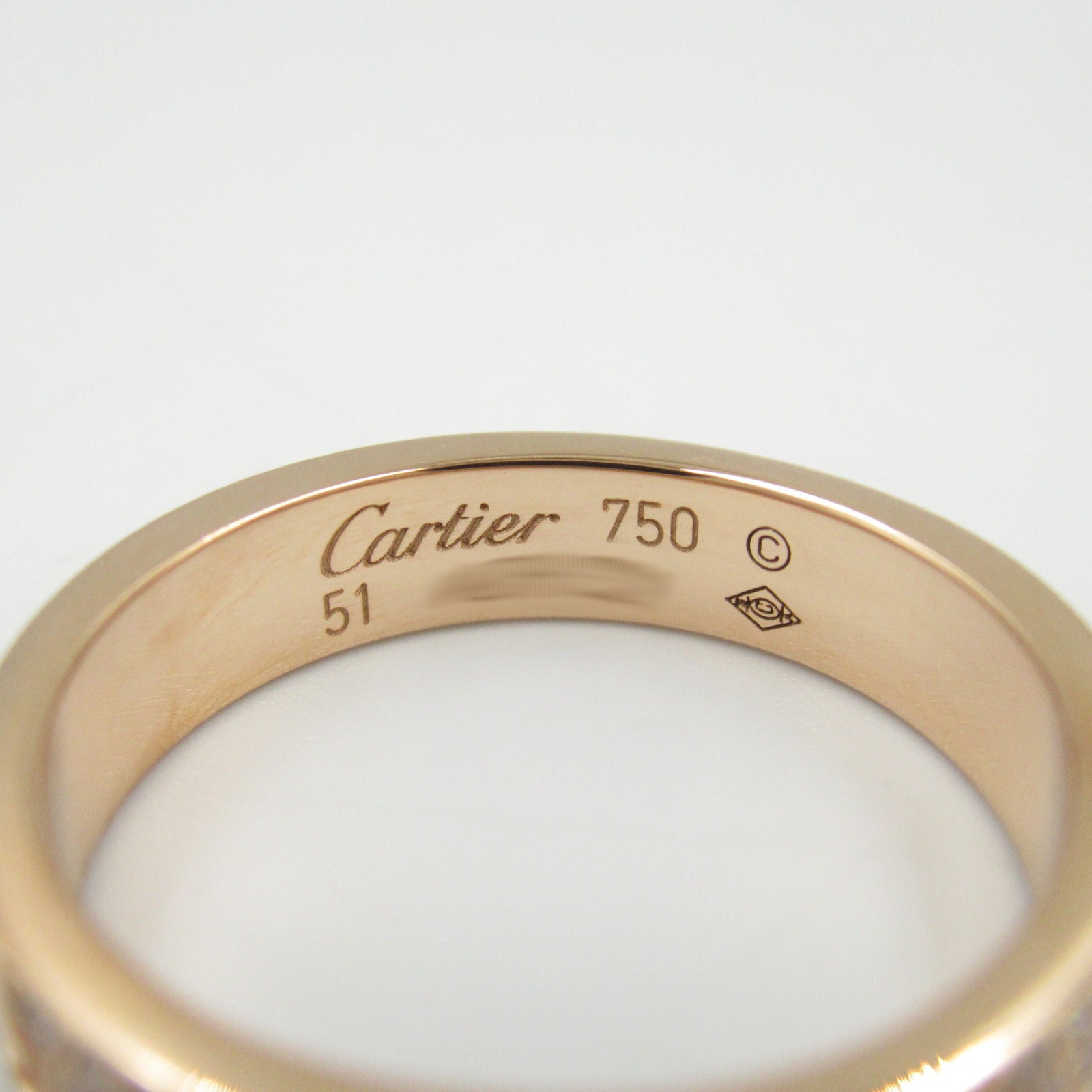 Cartier Mini Love Ring Diamond K18PG Pink Gold