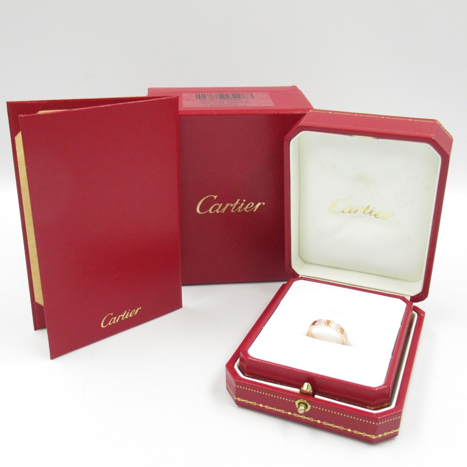 Cartier Mini Love Ring Diamond K18PG Pink Gold