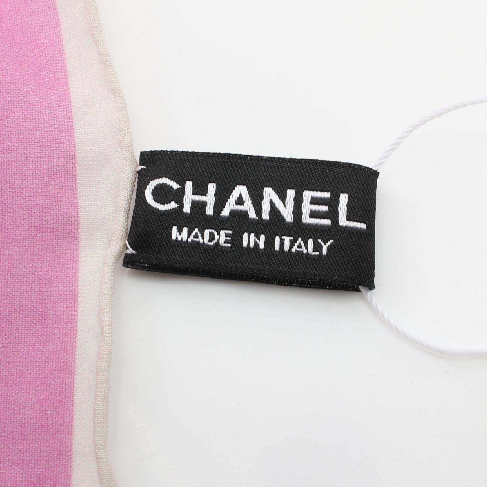 Chanel Cotton Coco Mark Scarf