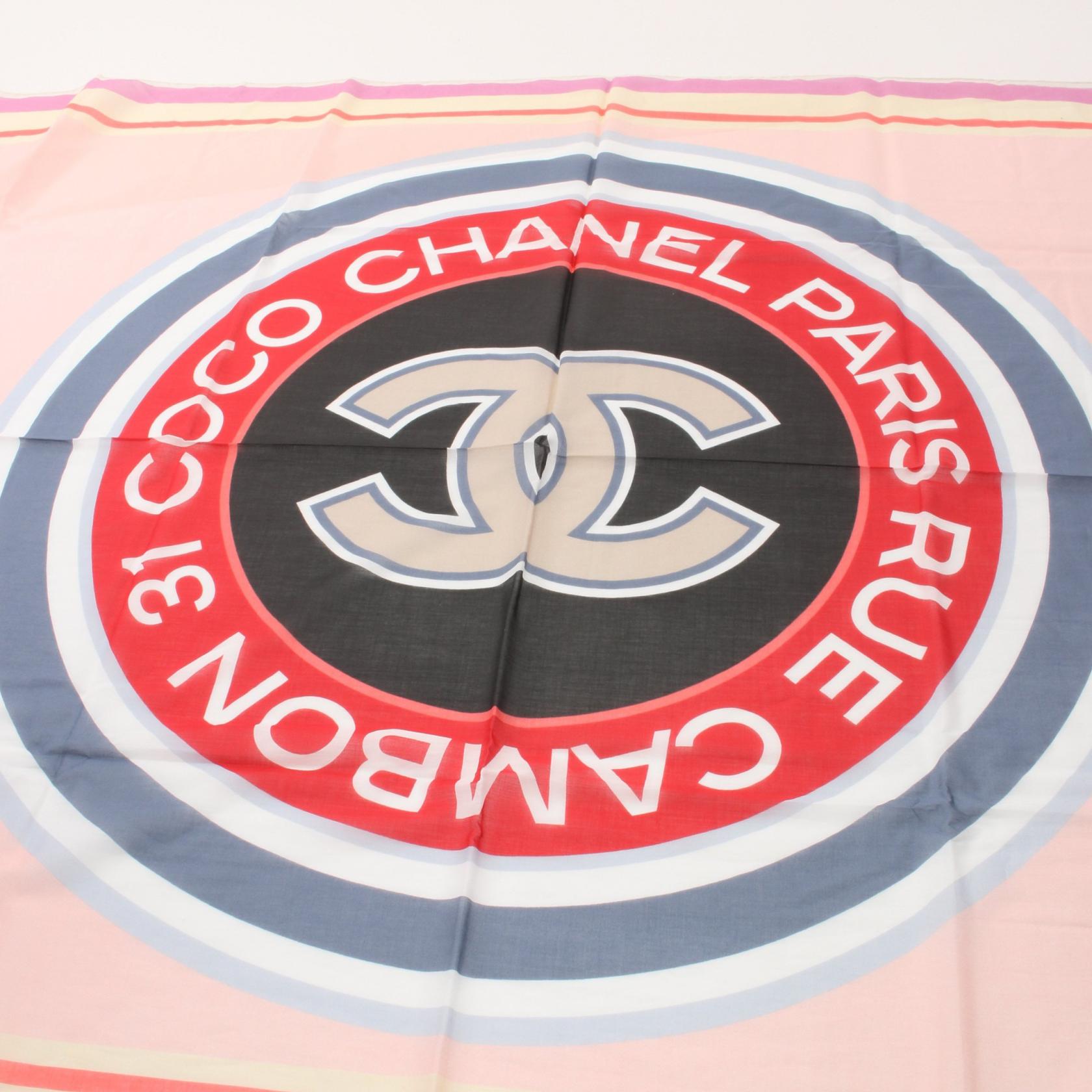 Chanel Cotton Coco Mark Scarf