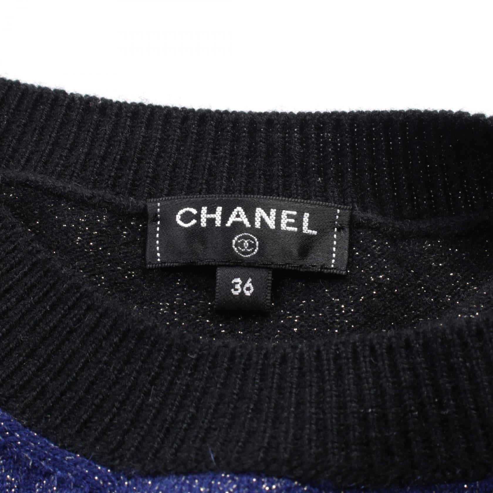 Chanel Cashmere Coco Mark Knit Top