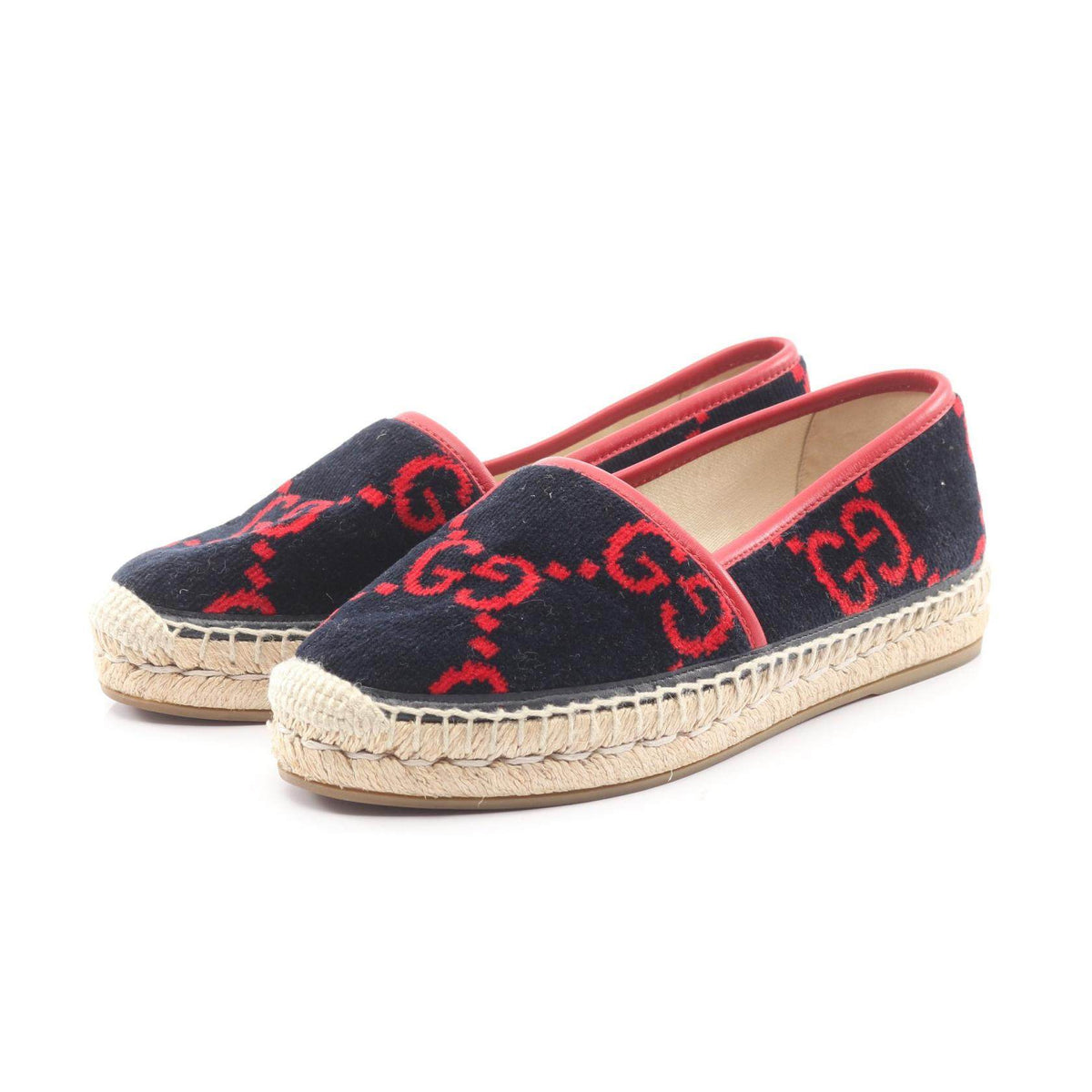 Gucci GG Fabric Slip On Shoes