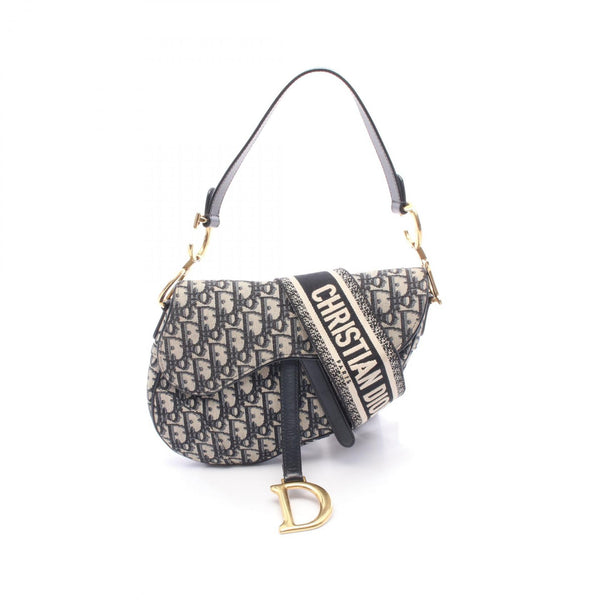 Dior SADDLE Oblique Canvas 2way Handbag