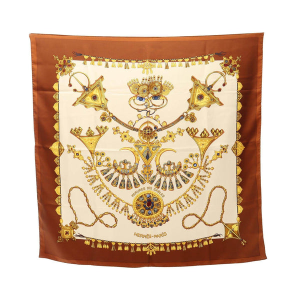Hermes Carre90 PARURES DES SABLES Silk Scarf