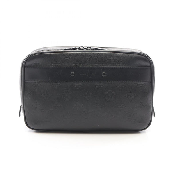 Louis Vuitton Trousse Toilette GM Monogram Shadow Leather Clutch Bag