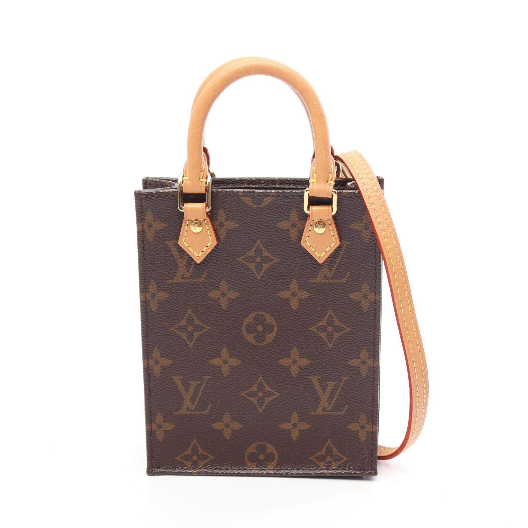 Louis Vuitton Petit Sac Plat Monogram Handbag