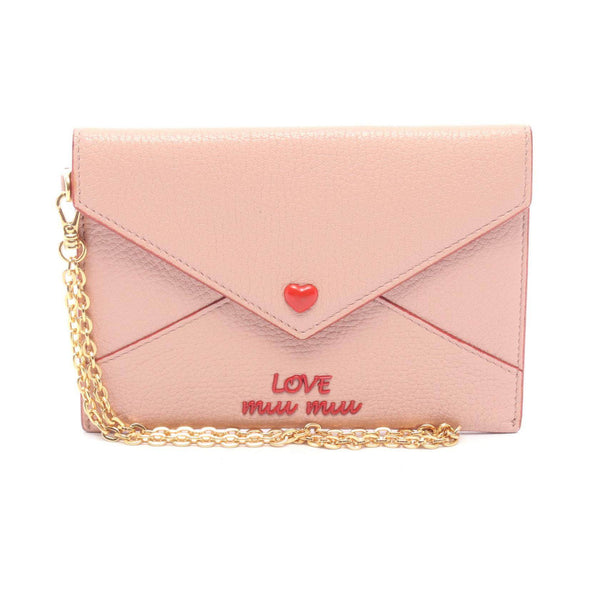 Miu Miu MADRAS LOVE Leather Pouch