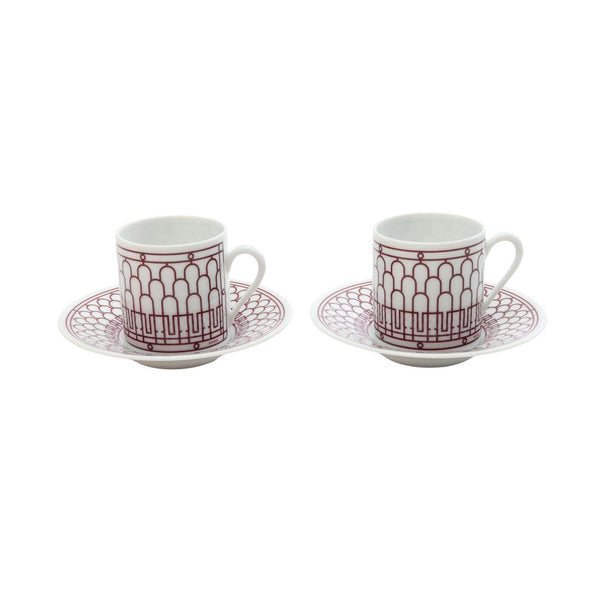 Hermes H-DECO Ceramic Cup Saucer Set
