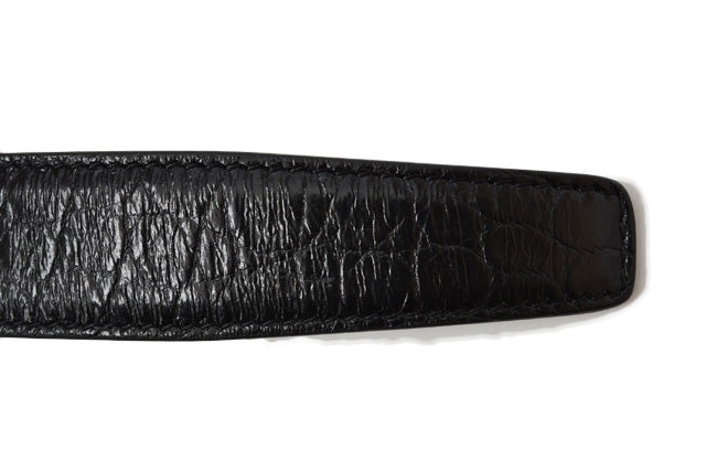 Saint Laurent Men's Leather Belt Black