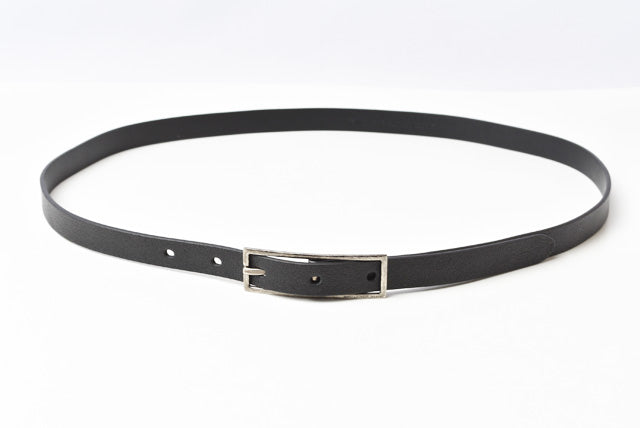 Saint Laurent Smooth Leather Belt Black