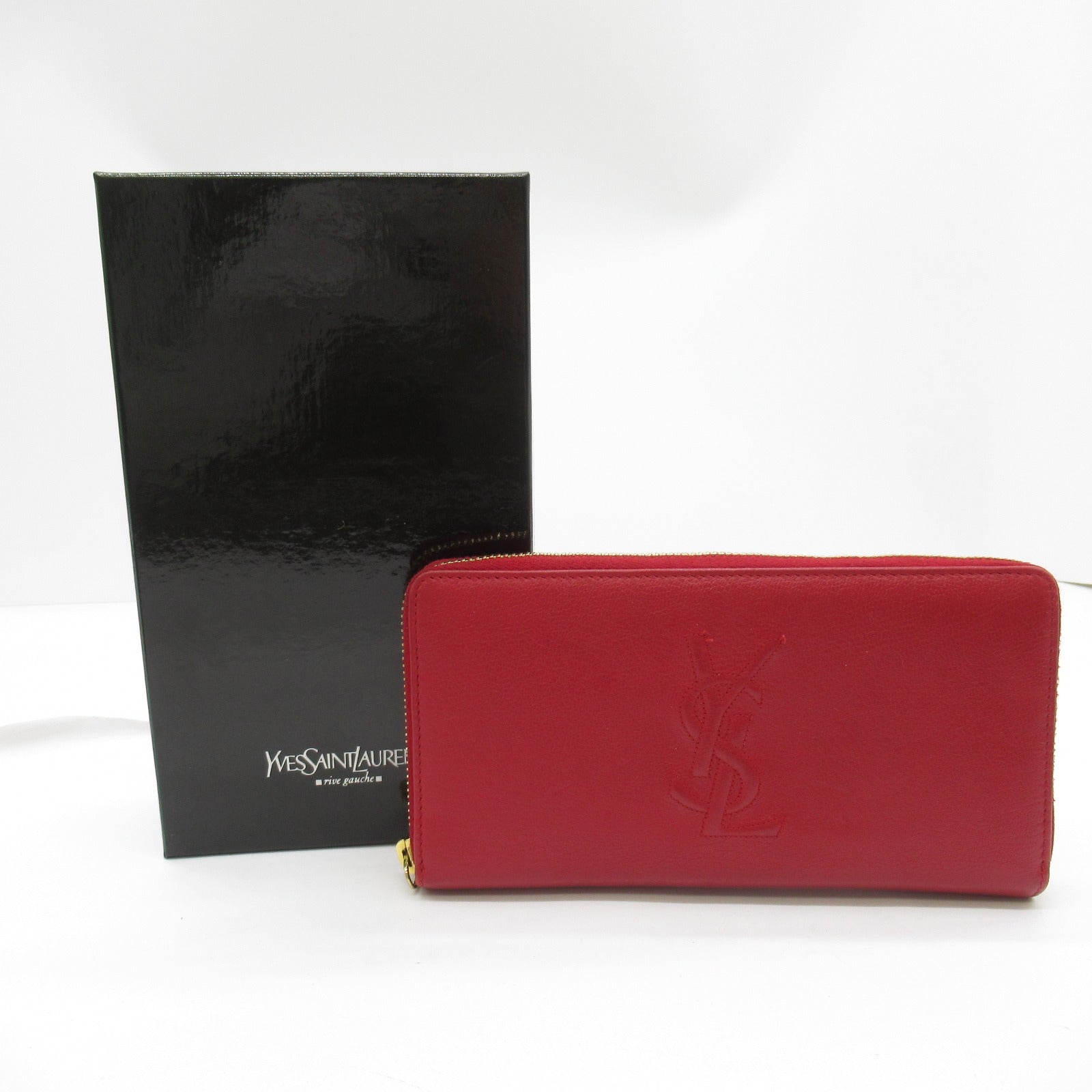 Yves Saint Laurent Leather Round Wallet