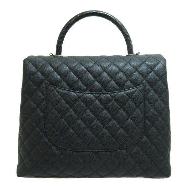 Chanel CC Caviar Top Handle Handbag Leather Crossbody Bag A92991 in Excellent condition