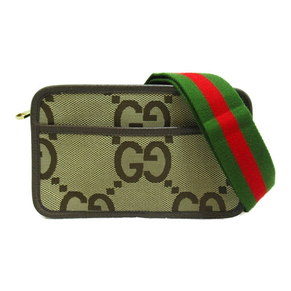 Gucci Jumbo GG Canvas Mini Bag Canvas Shoulder Bag 696075 in Great Condition