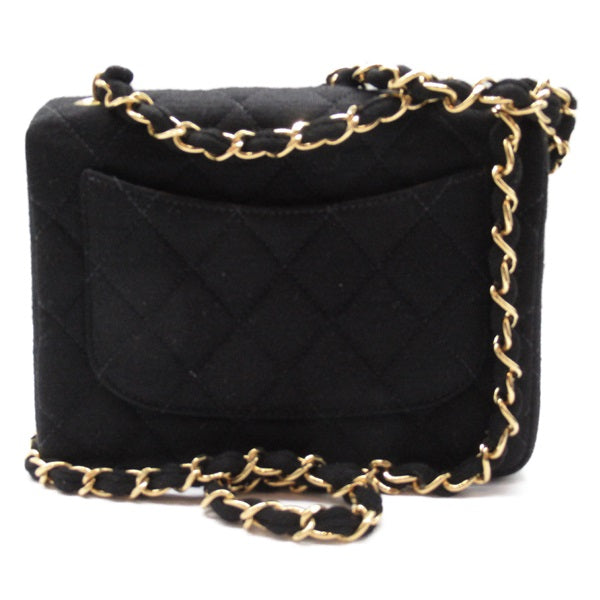 Mini Square Quilted Cotton Flap Bag