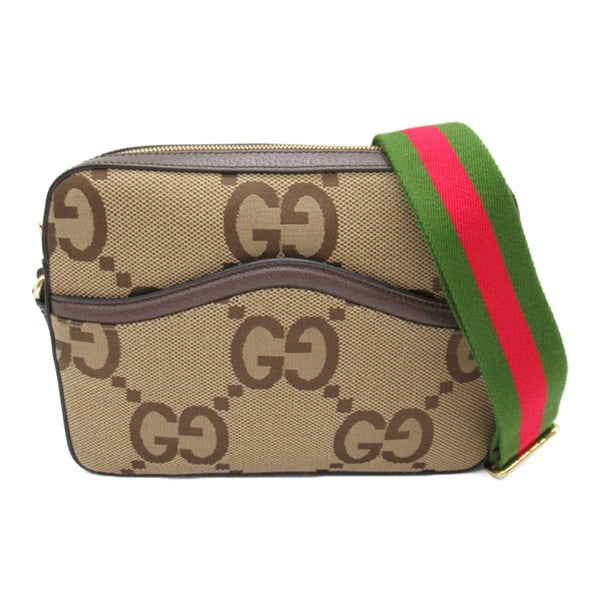 Gucci Jumbo GG Messenger Bag Canvas Shoulder Bag 675891 in Great Condition