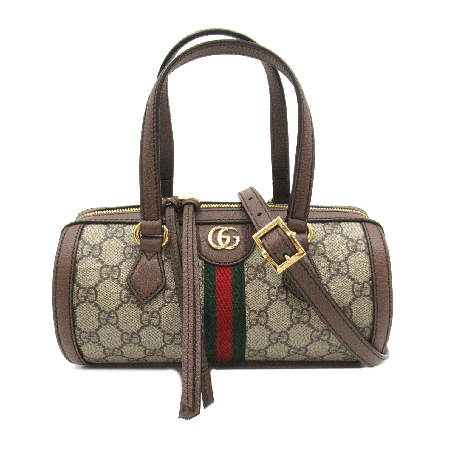 Gucci Ophidia Small Boston Bag Canvas Handbag 602577 in Great Condition