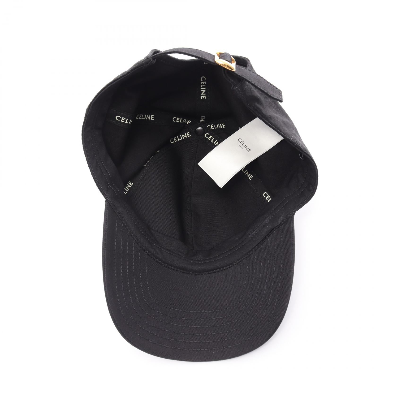 Celine Cotton Cap Black 2AUA1969P