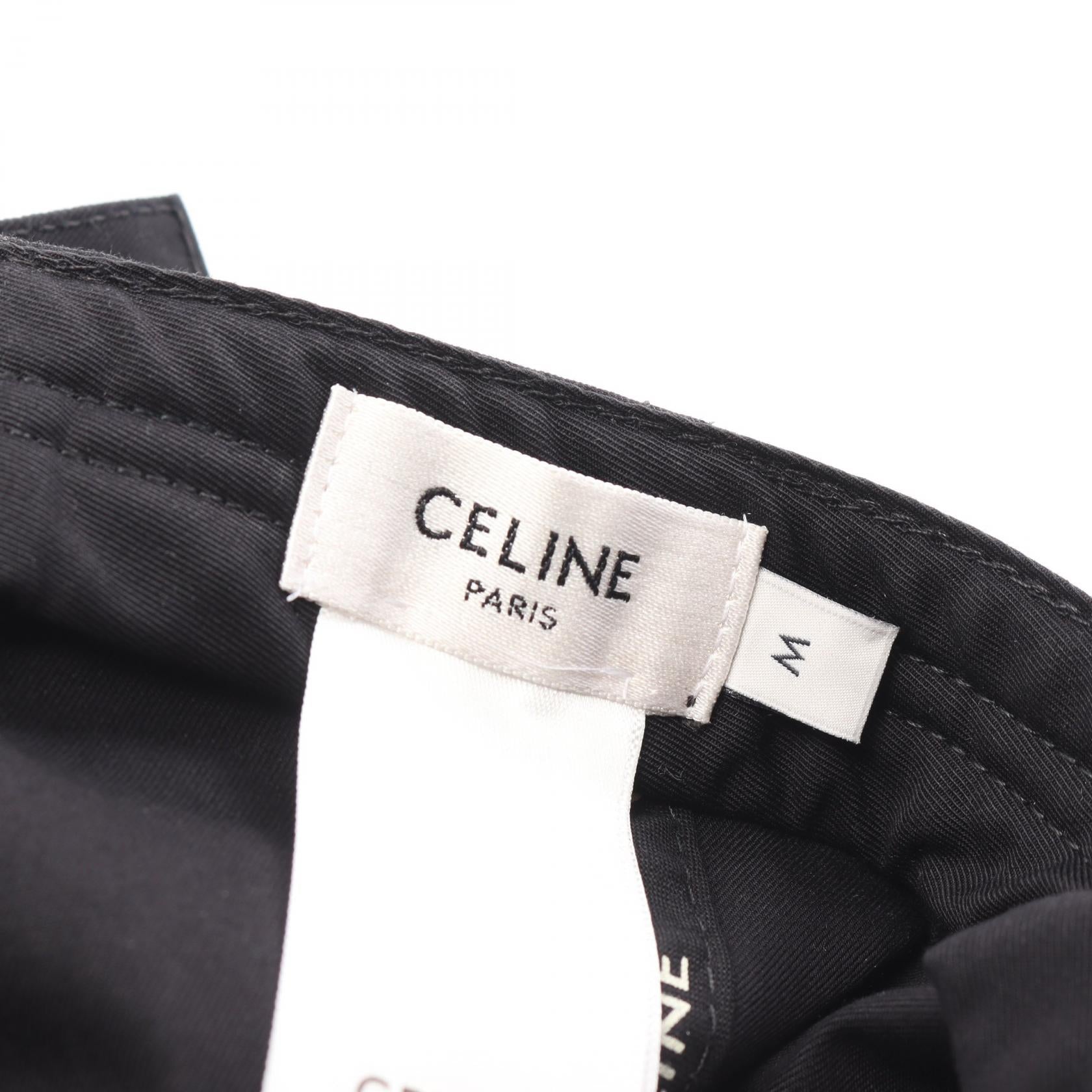 Celine Cotton Cap Black 2AUA1969P