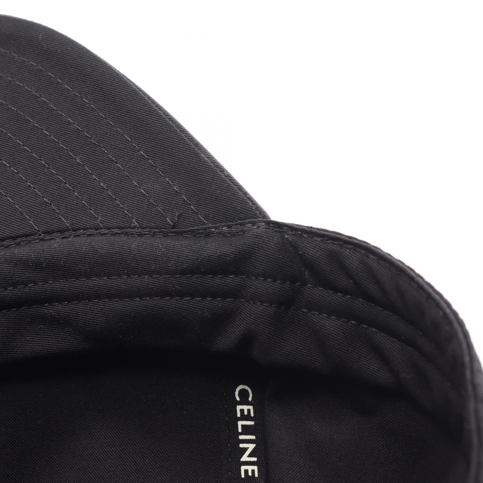 Celine Cotton Cap Black 2AUA1969P