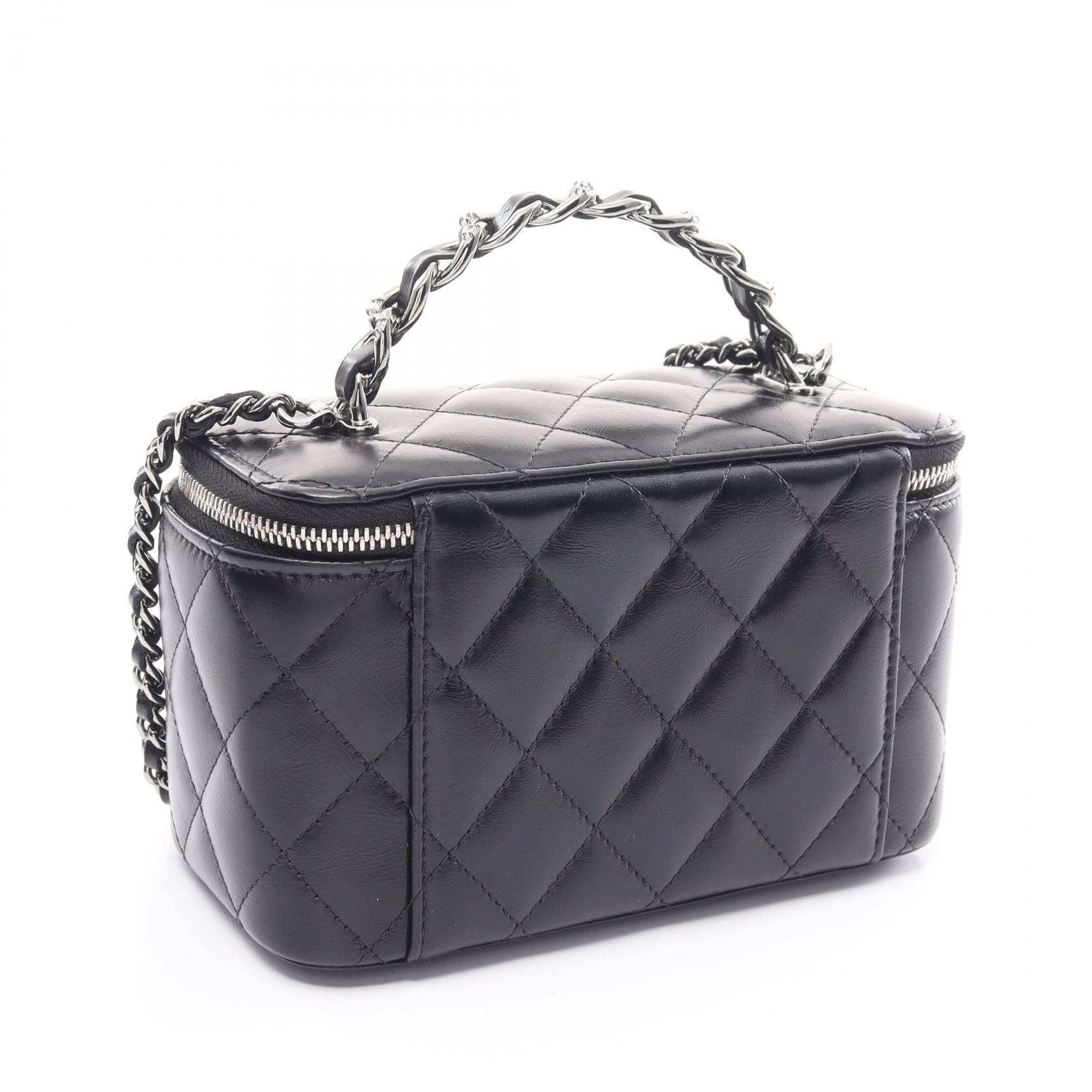 Chanel Lambskin Matelasse Top Handle Bag AP3593