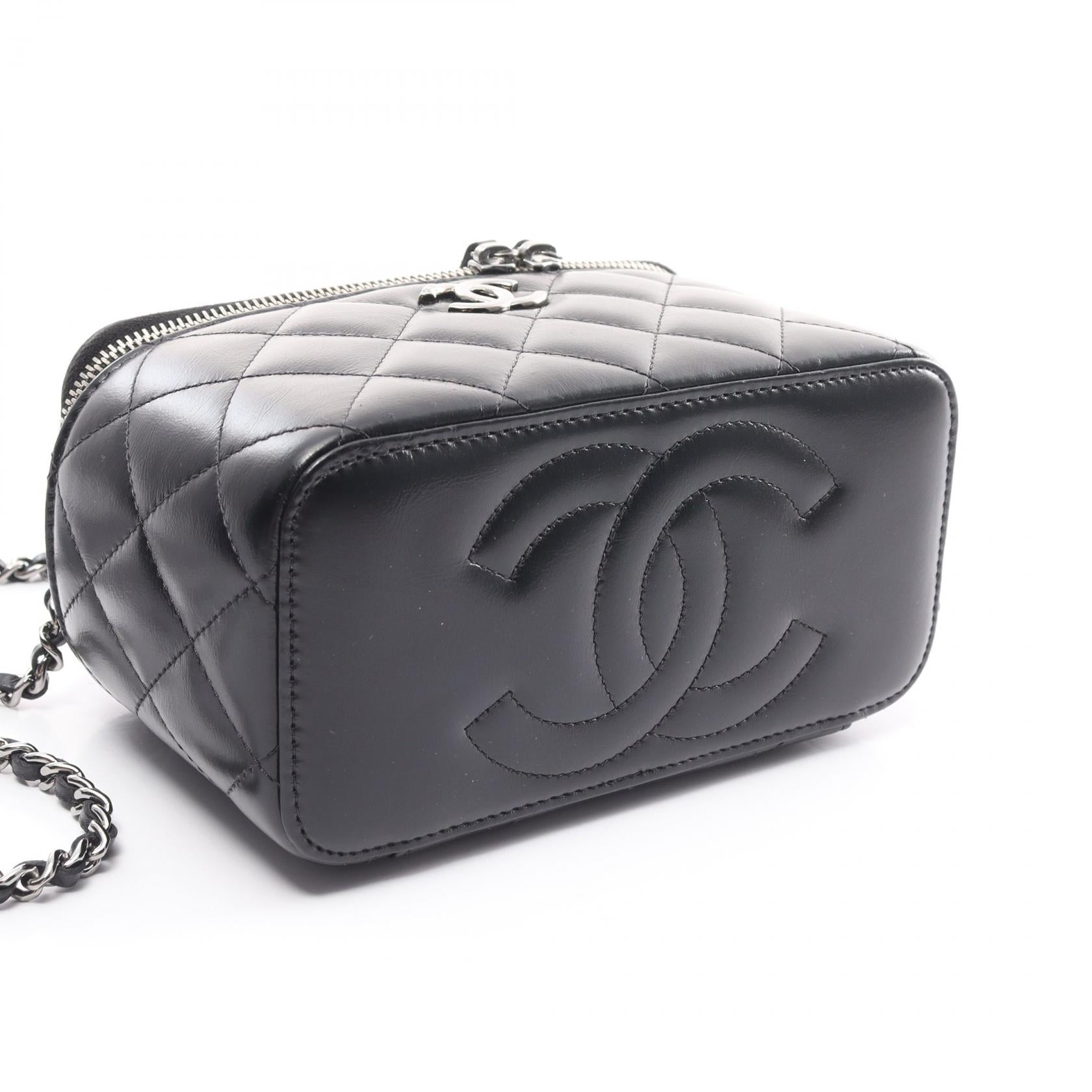 Chanel Lambskin Matelasse Top Handle Bag AP3593