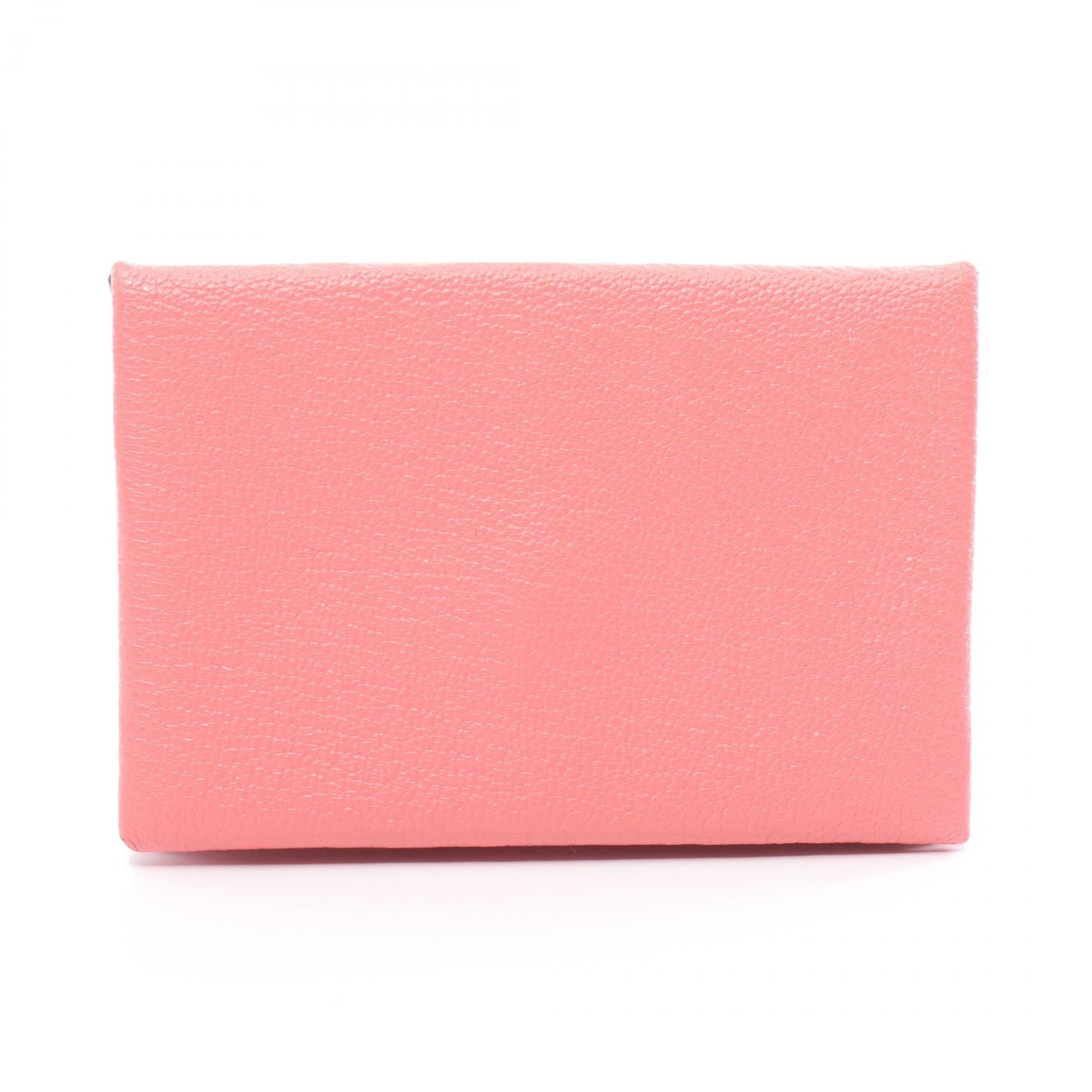 Hermes Calvi Flamingo Coin Case Wallet