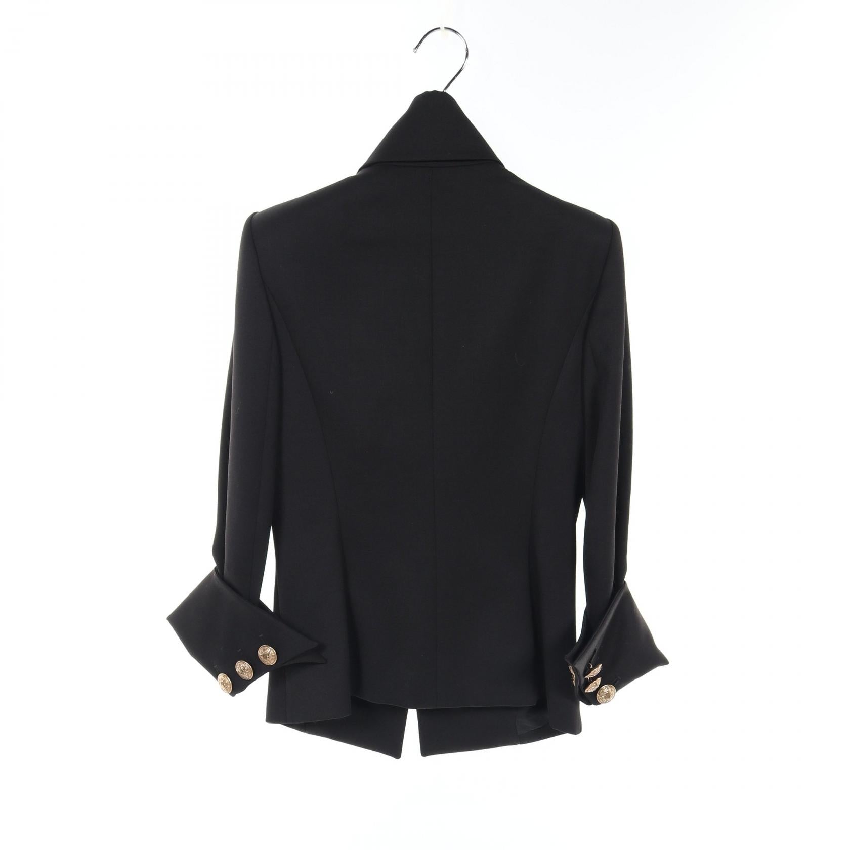 Balmain Wool Tailored Jacket Black