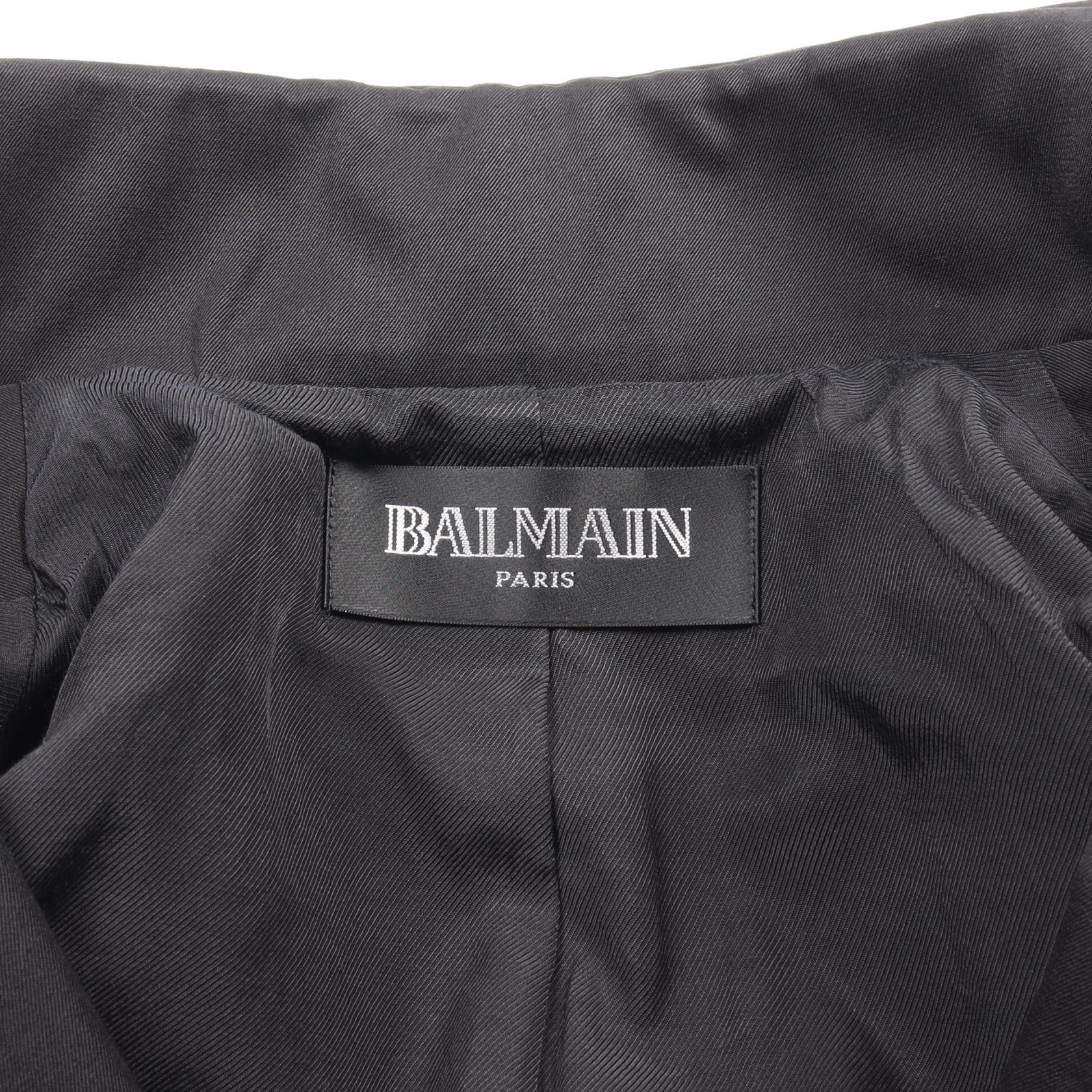 Balmain Wool Tailored Jacket Black