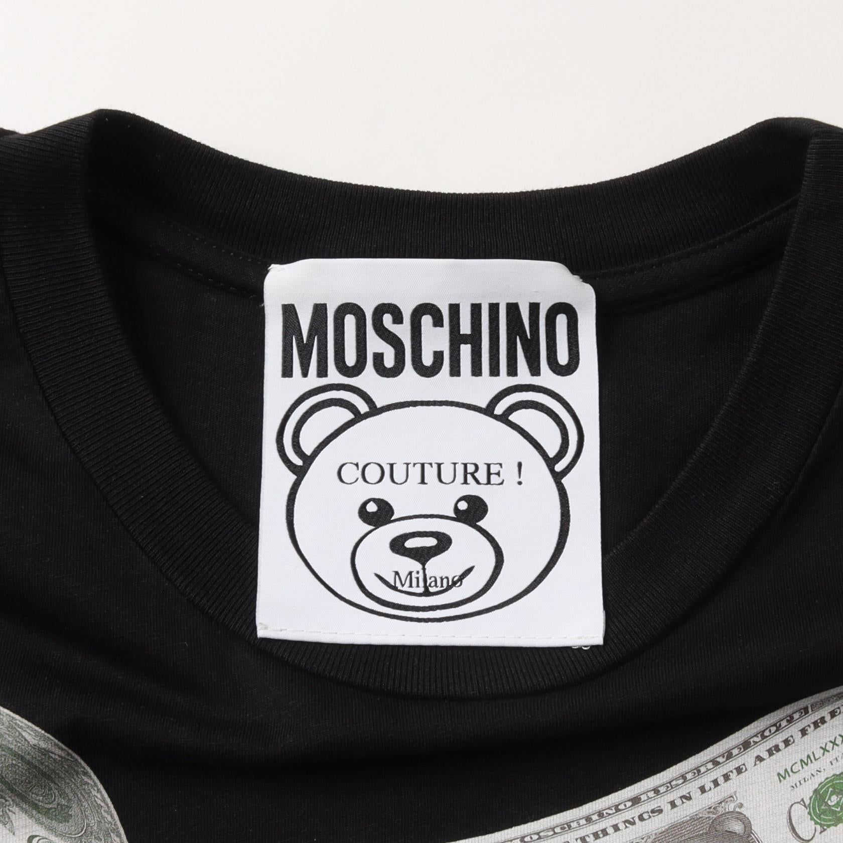 Moschino Teddy Bear Cotton Top Black