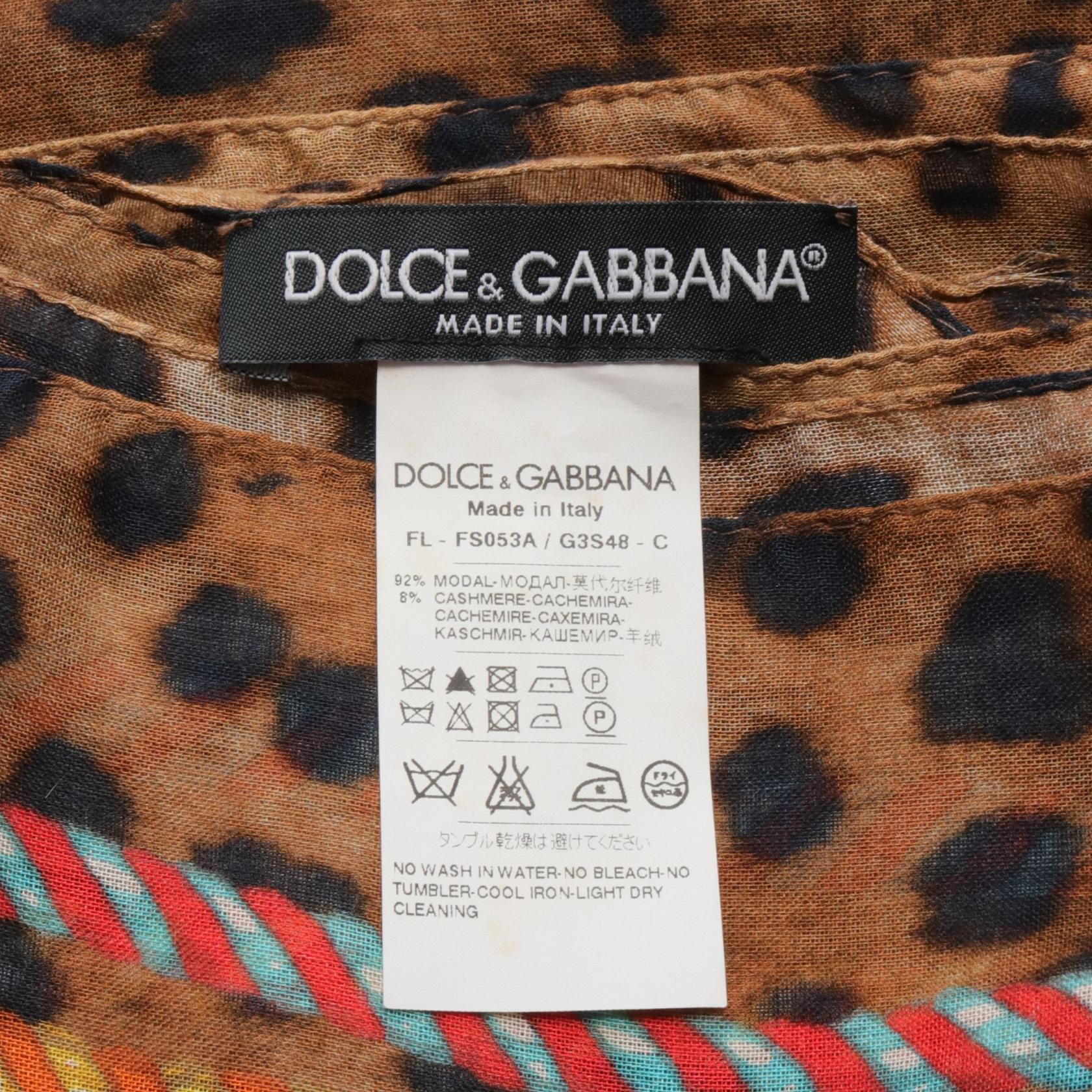 Dolce & Gabbana Modal Cashmere Scarf