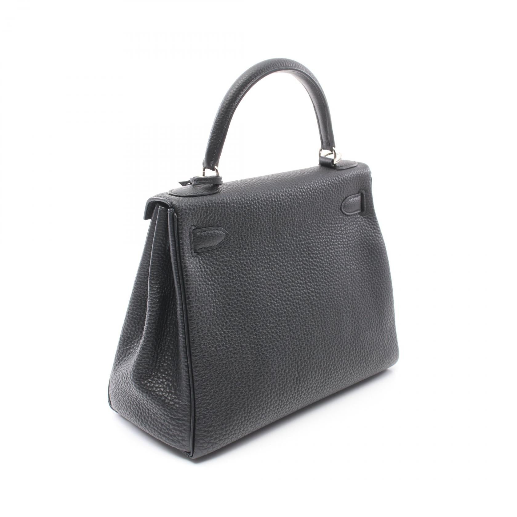 Hermes Kelly 28 Togo Handbag Black