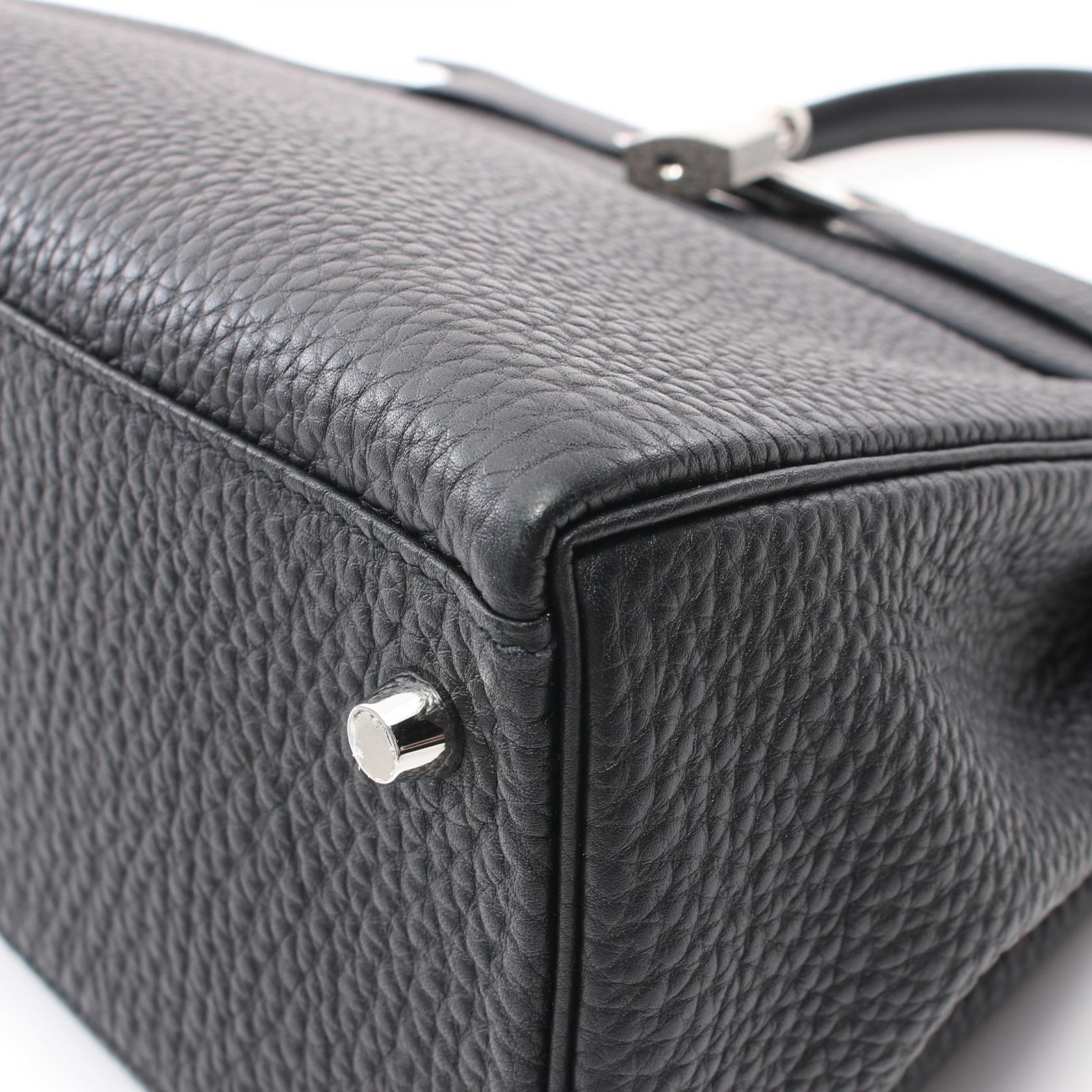 Hermes Kelly 28 Togo Handbag Black