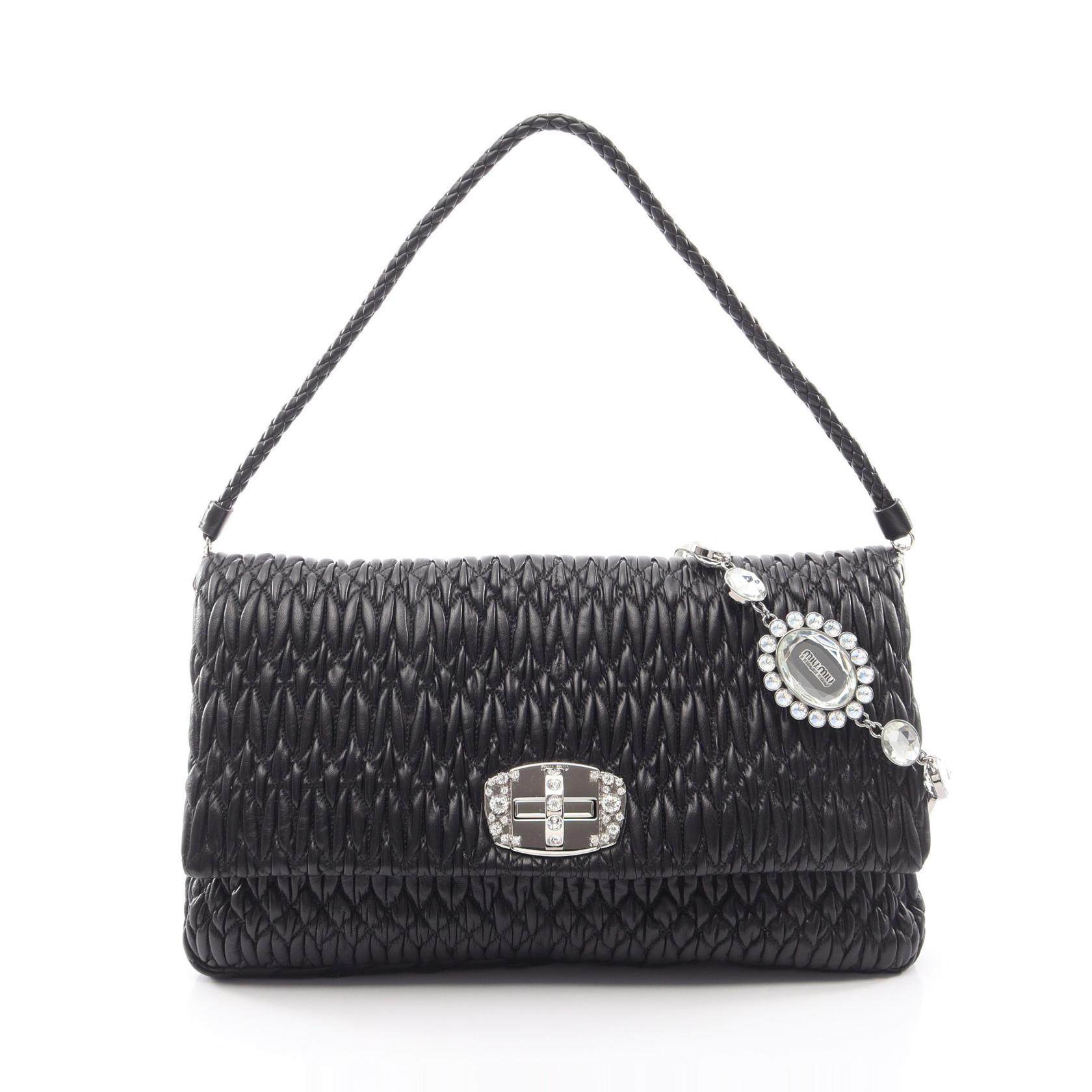 Miu Miu NAPPA CRYSTAL 2way Shoulder Bag