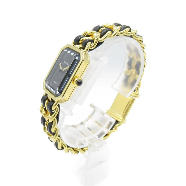 CHANEL H0001 Women's Gold Plated Leather Wrist Watch H0001