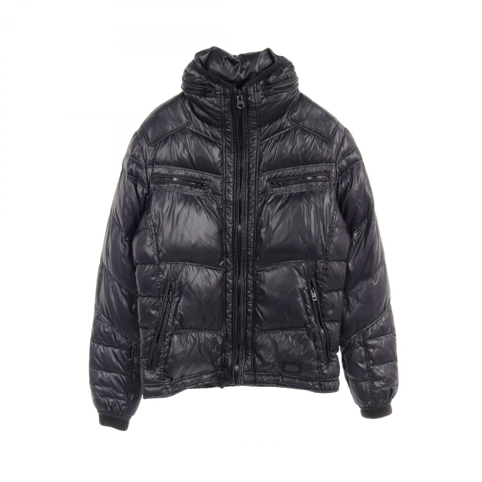 DIESEL Nylon Down Jacket Black Men