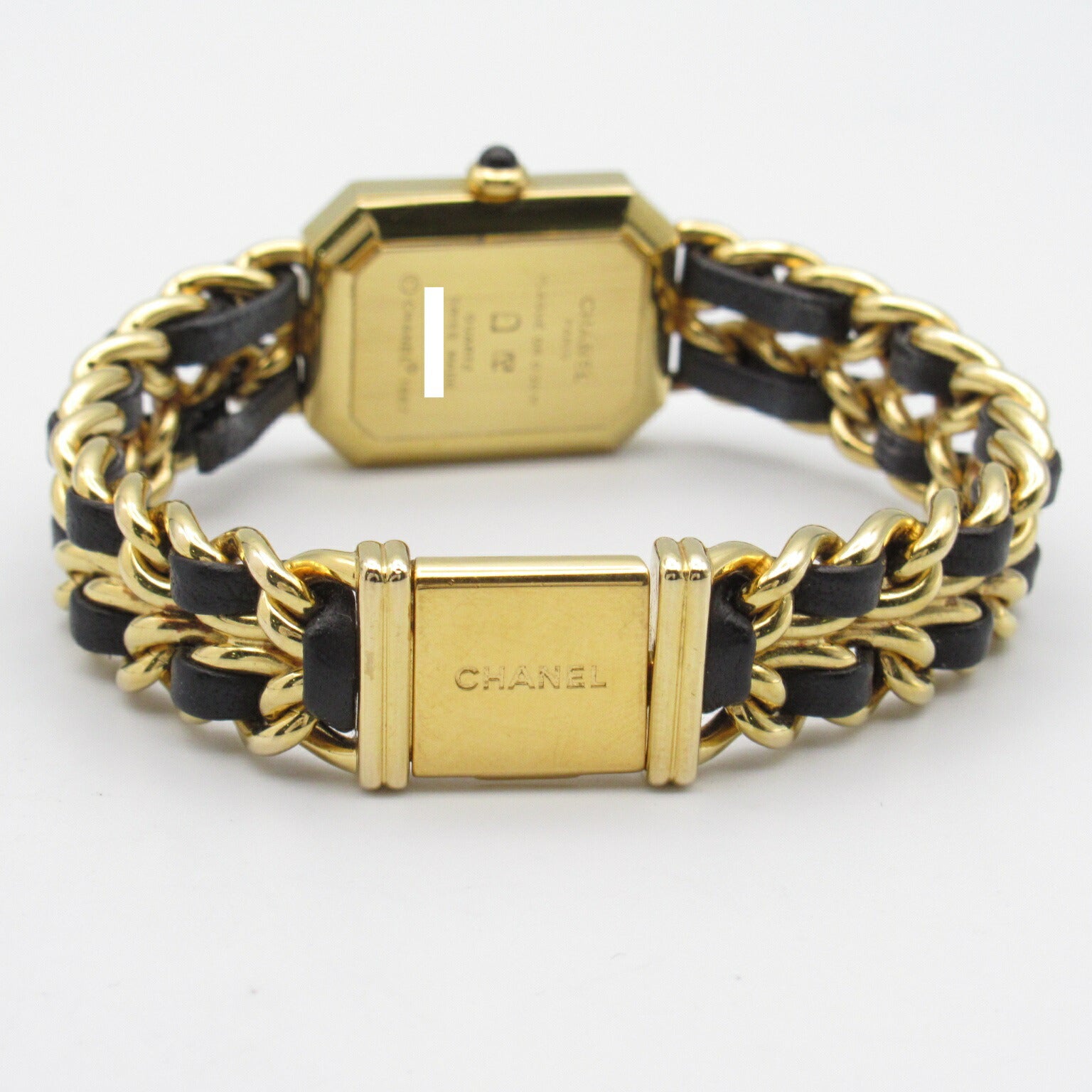 Chanel Premiere L Watch Gold Plated Leather H0001