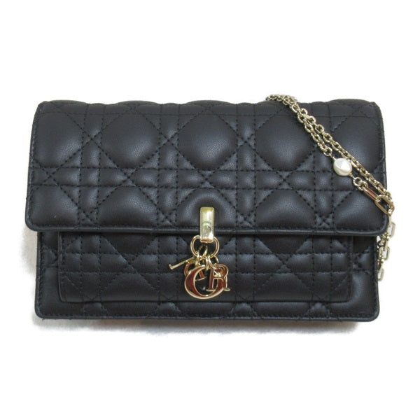 Miss Dior Chain Pouch Leather Crossbody Bag 509370NINJ