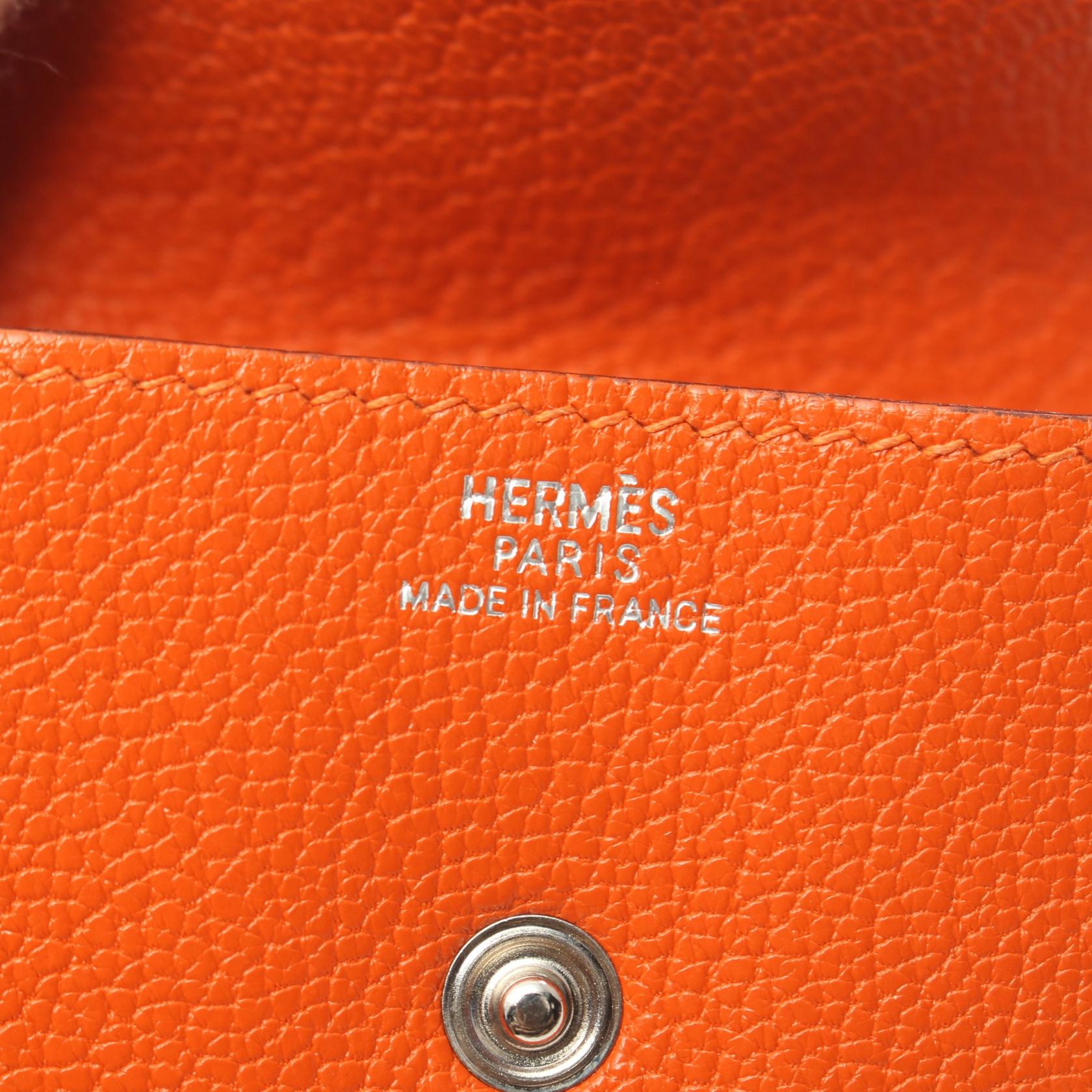 Hermes Le 24 Coin Purse Leather Coin Case in Very Good Condition