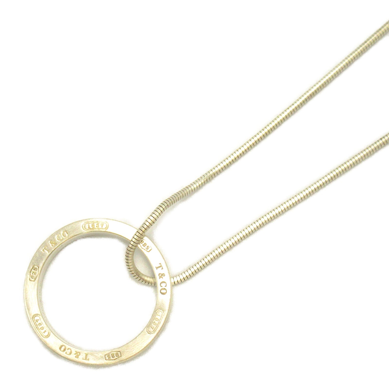 Tiffany & Co 1837 Circle Necklace Silver 925