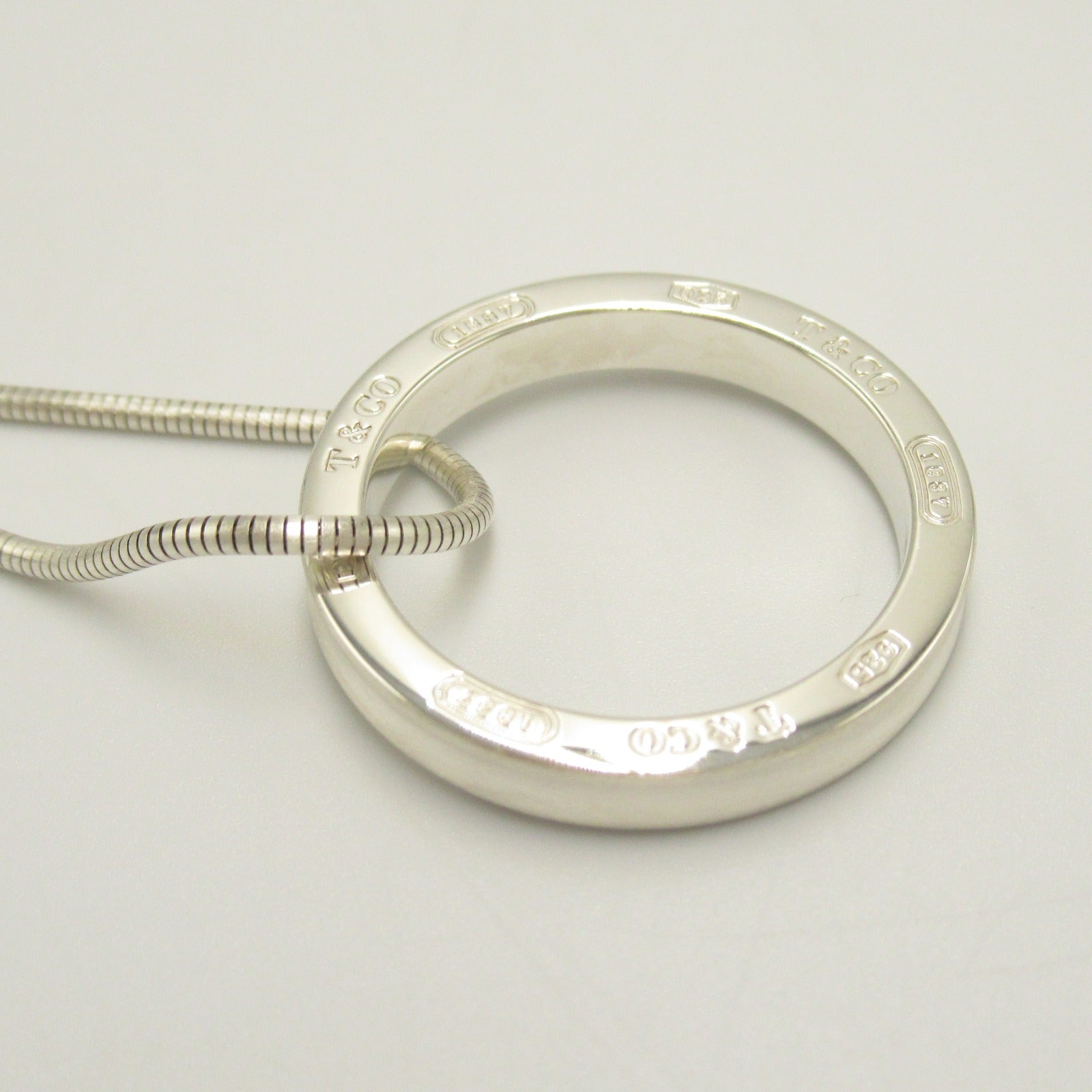 Tiffany & Co 1837 Circle Necklace Silver 925