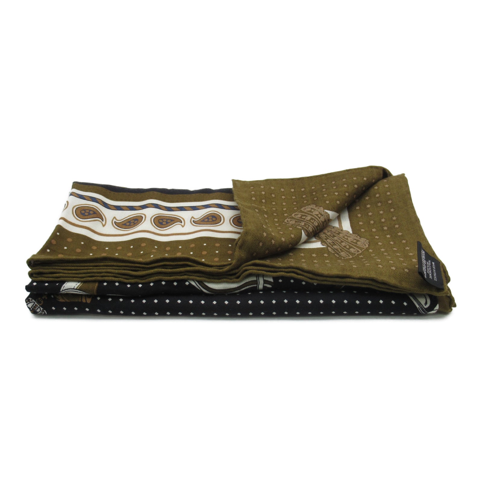 Hermes Cashmere Scarf Khaki