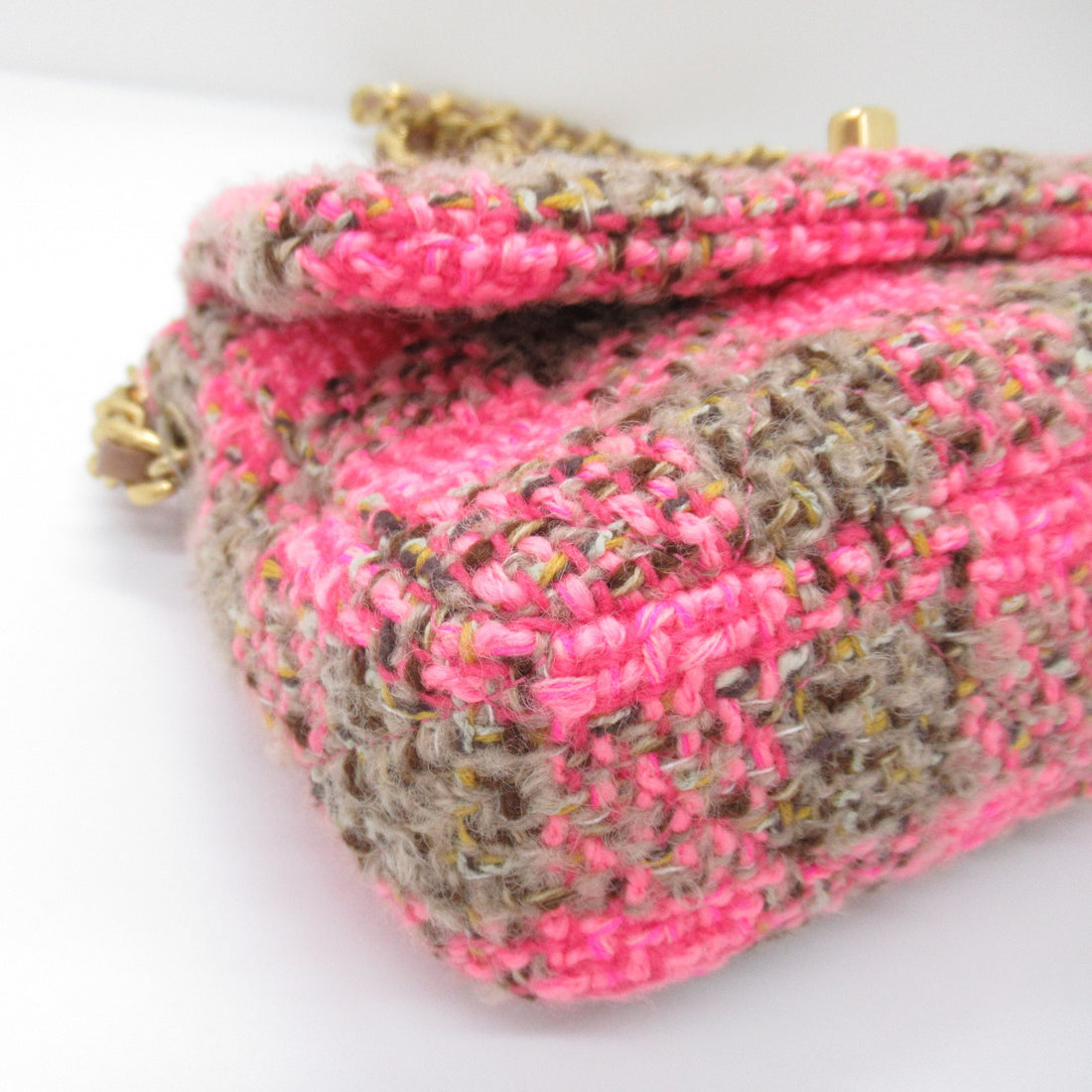 CC Tweed Chain Flap Bag