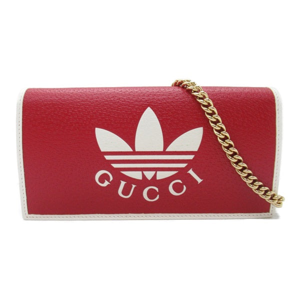 Gucci Gucci x Adidas Wallet With Chain Leather Crossbody Bag 621892 in Excellent condition